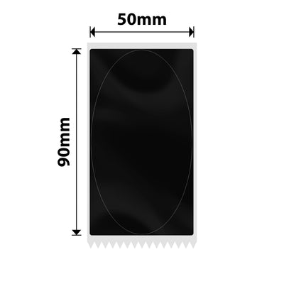 NB763 - NIIMBOT - M2 / M3 - 50X90MM - 85 BLACK OVAL LABELS