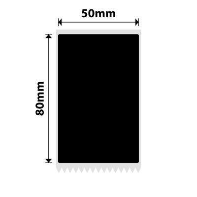 NB769 - NIIMBOT - M2 / M3 - 50X80MM - 90 MATTE BLACK LABELS