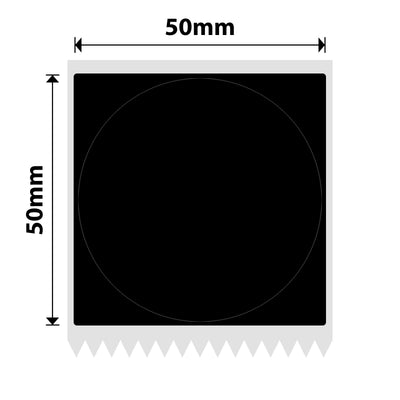 NB770 - NIIMBOT - M2 / M3 - 50X50MM - 140 MATTE BLACK ROUND LABELS