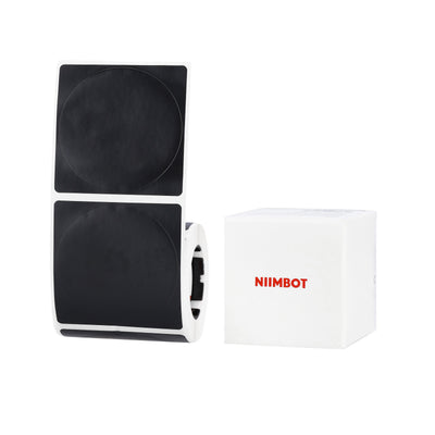 NB770 - NIIMBOT - M2 / M3 - 50X50MM - 140 MATTE BLACK ROUND LABELS