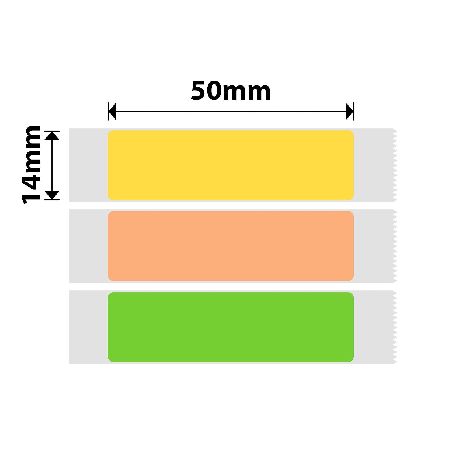 NIIMBOT - D Range - 14x50mm - Colored Freezer - 125 Labels