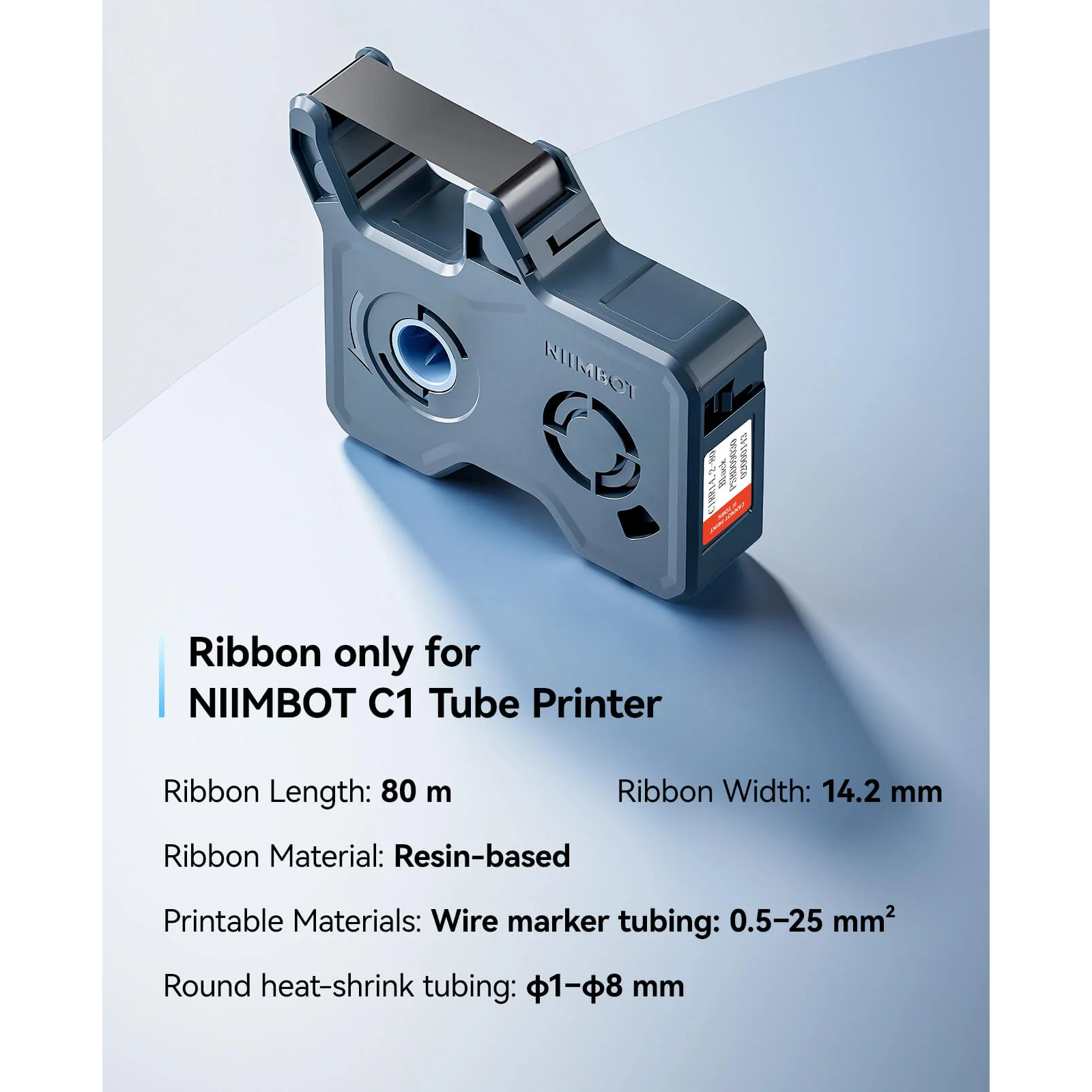 NB801 - NIIMBOT - C1 CABLE THERMAL TRANSFER PRINTER - LAKE BLUE GRAY