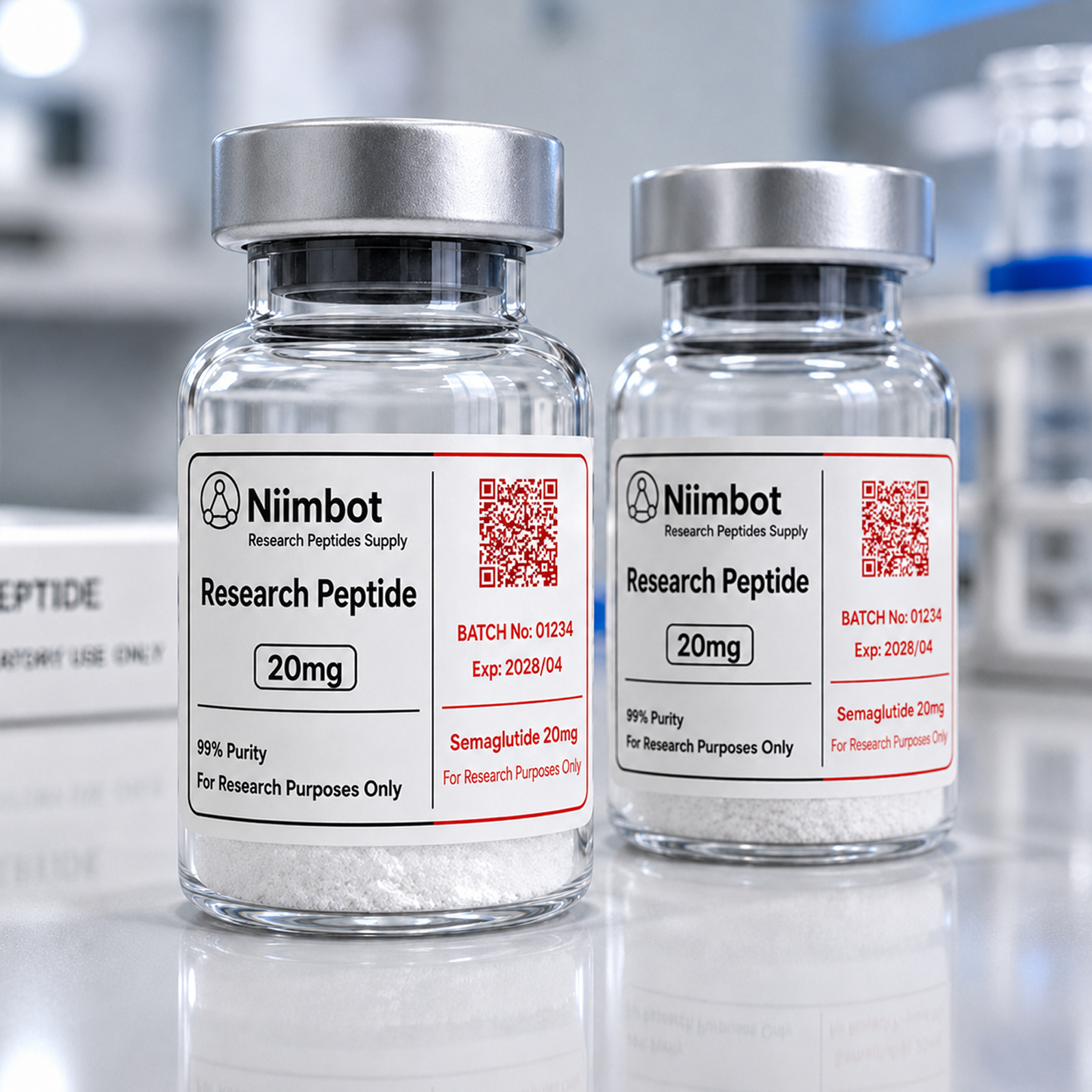 NB809 - Niimbot - M2 / M3 - 40x20mm - 325 White Labels