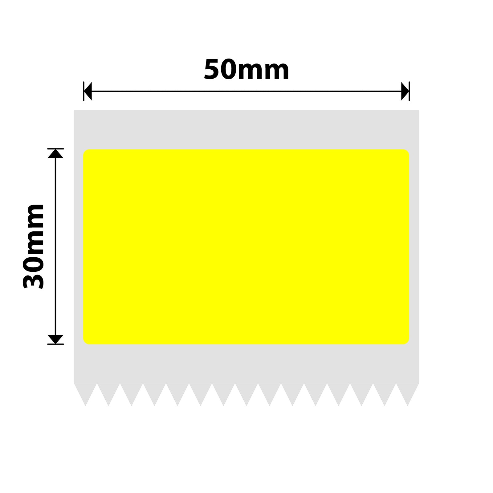 NIIMBOT - B Pro Range - 50x30mm - Yellow - Dual Colour - Red & Black Text - 230 Labels