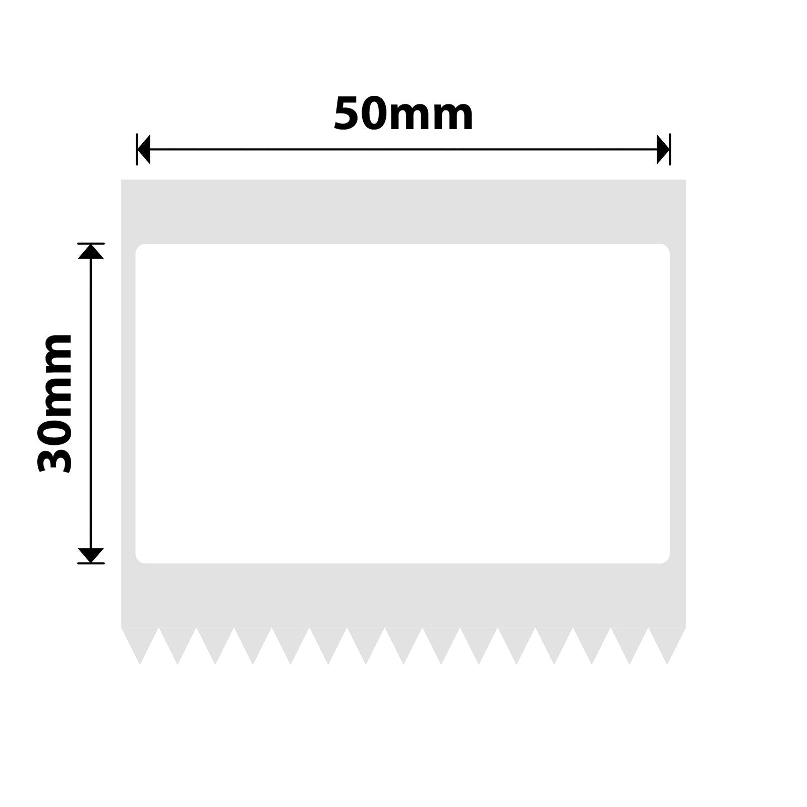 NIIMBOT - B Pro Range - 50x30mm - White - Dual Colour - Red & Black Text - 230 Labels
