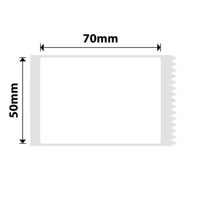 NIIMBOT - B Pro Range - 50x70mm - White - Dual Colour - Red & Black Text - 105 Labels