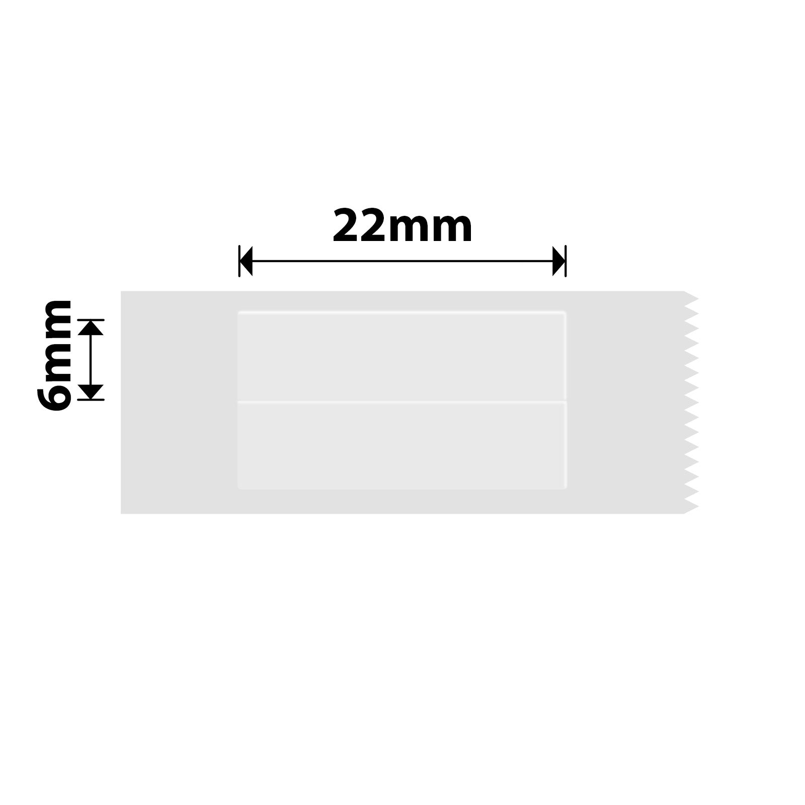NIIMBOT - D Range - 6x22mm/2L - Transparent Stationary Pens & Pencils - 520 Labels