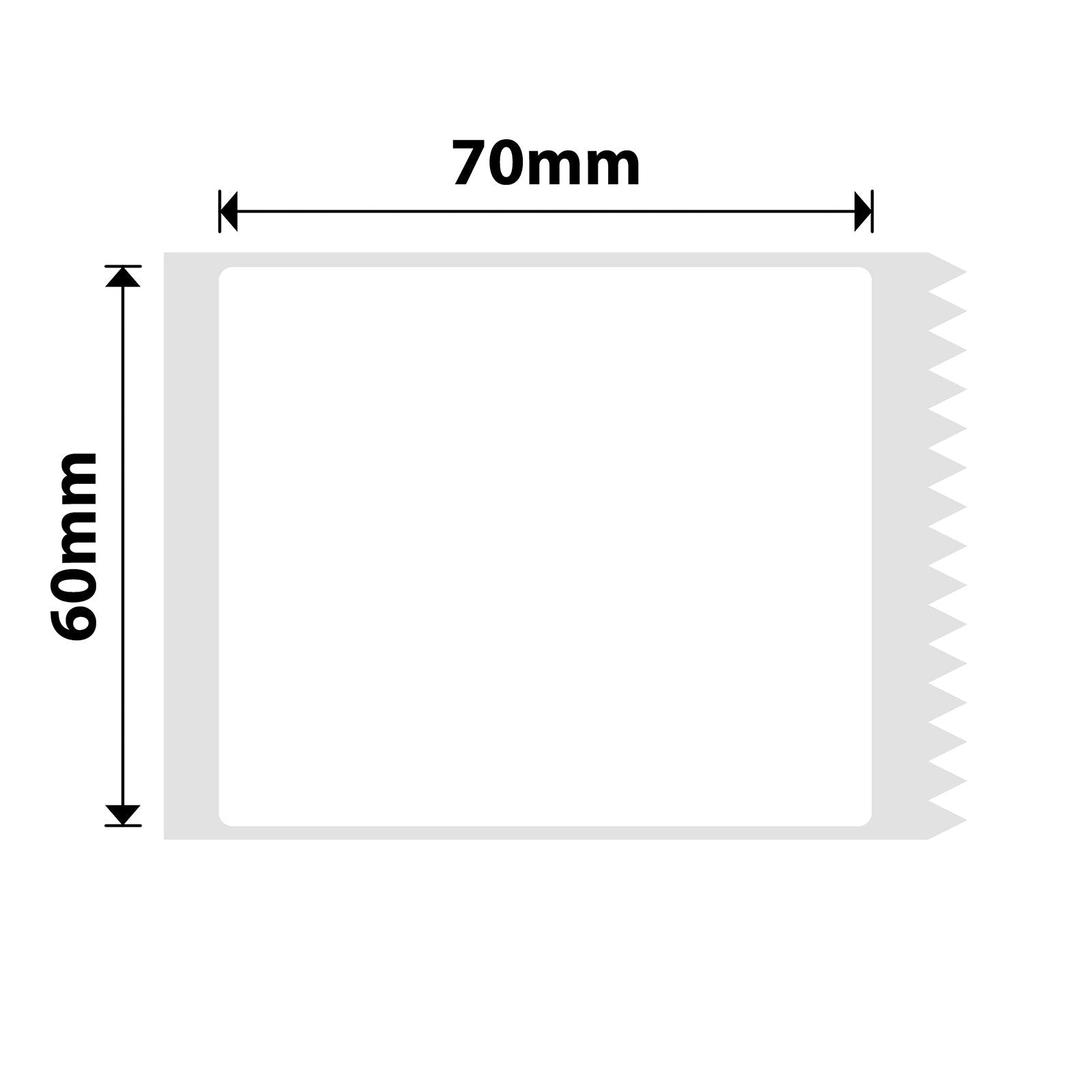NIIMBOT - B Range - 60x70mm - White - 110 Labels