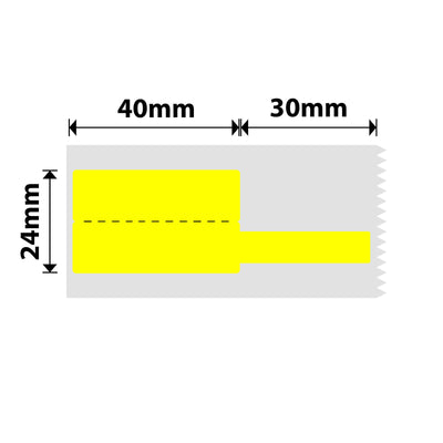 NIIMBOT - B Range - 40x24+30mm - Yellow Cable - 270 Labels