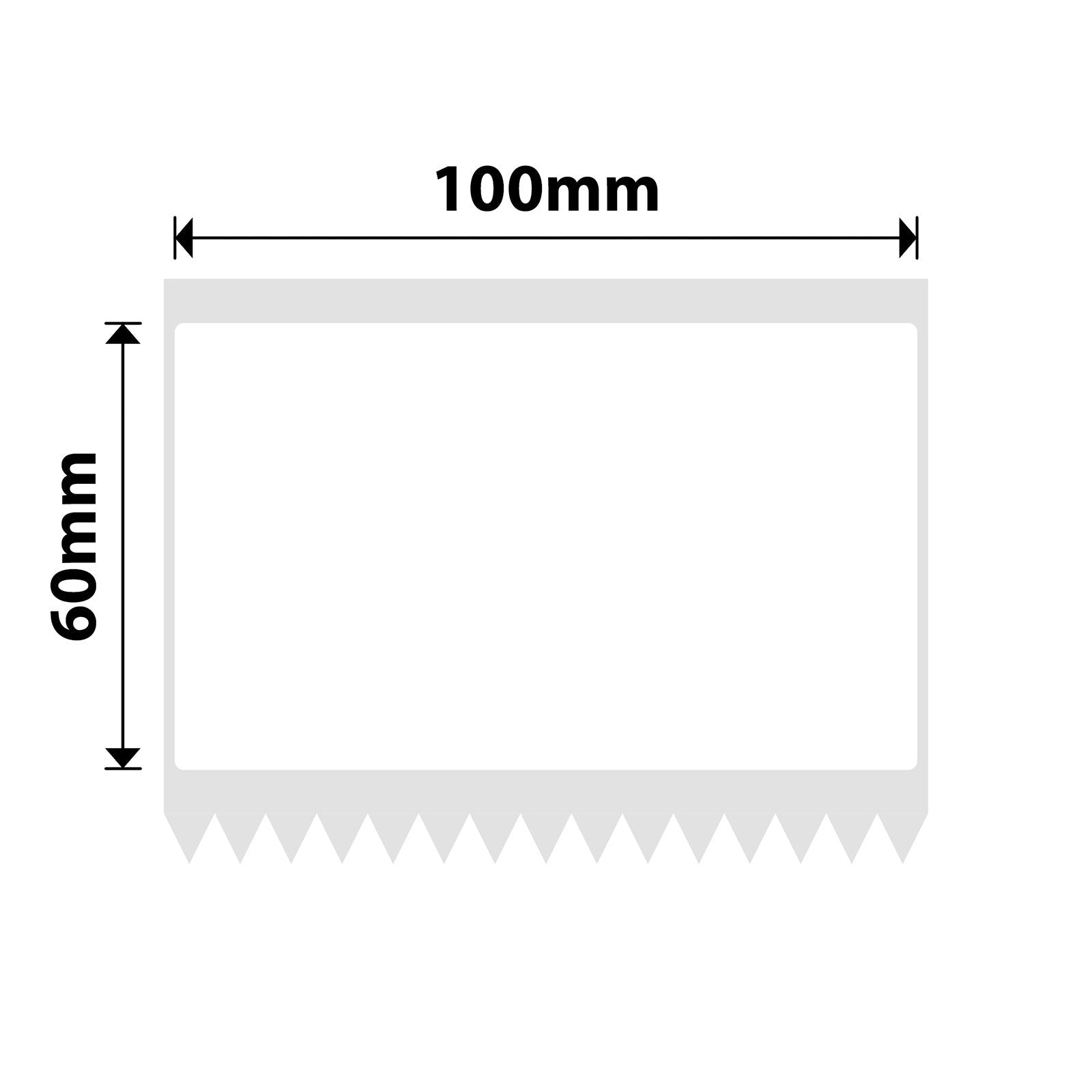 NIIMBOT - B4 Only - 100x60mm - White - 125 Labels