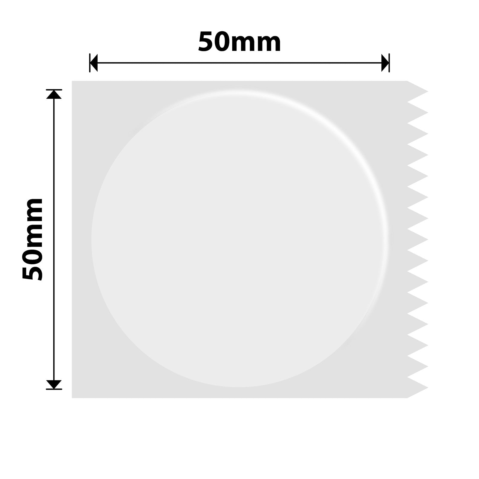 NIIMBOT - M Range - 50x50mm - Transparent Round - 140 Labels