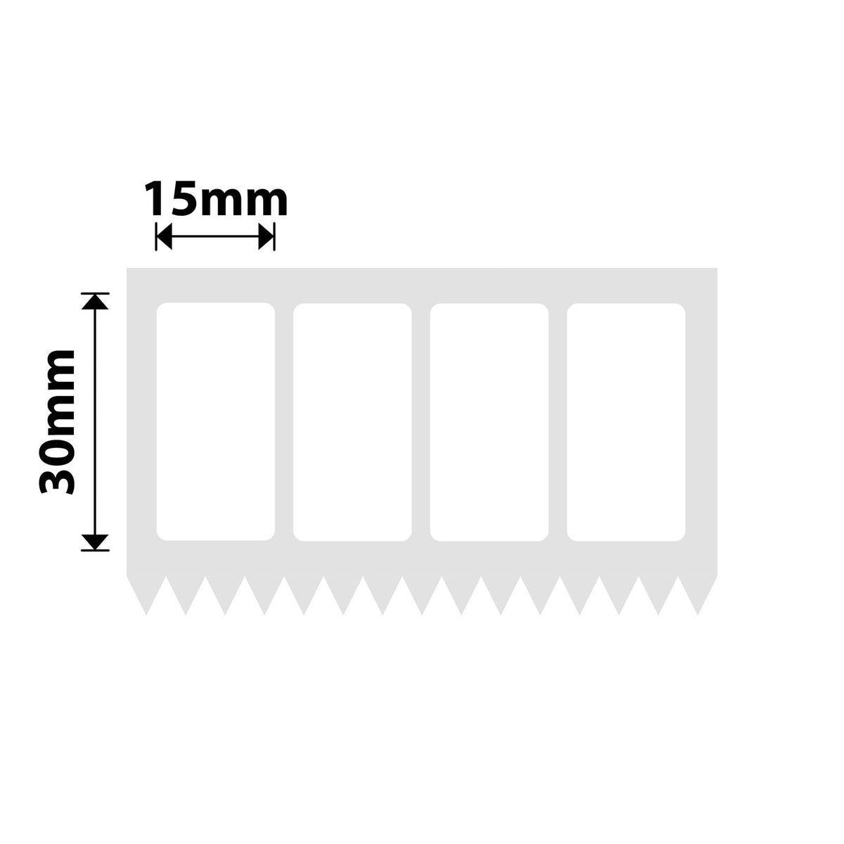 NIIMBOT - K Range - 15x30mm/4L - White - 3860 Labels