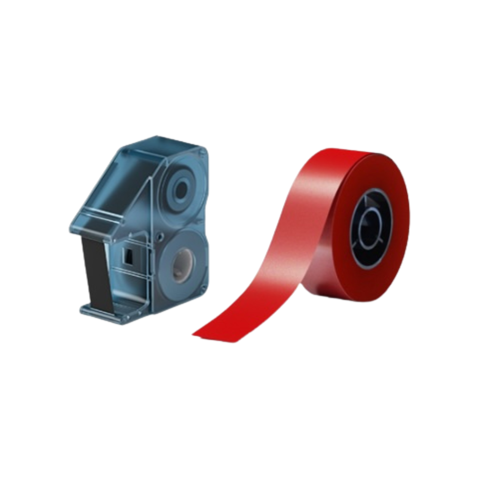 NIIMBOT - N1 Satin Gift Ribbon - 14mm x 5.1m - Black on Red Ribbon