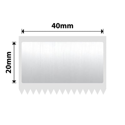 NIIMBOT - M Range - 40x20mm - Brushed Silver - 260 Labels