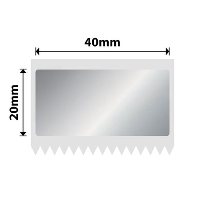 NIIMBOT - M Range - 40x20mm - Matte Silver - 325 Labels