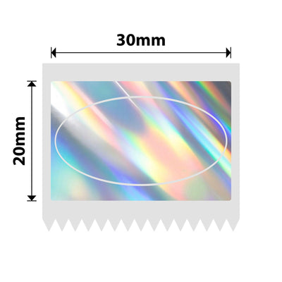 NIIMBOT - M Range - 30x20mm - Silver Oval Laser - 345 Labels