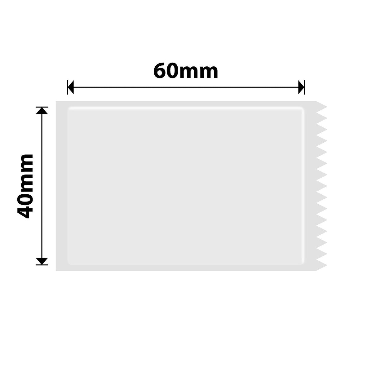 NIIMBOT - M Range - 40x60mm - Transparent - 115 Labels