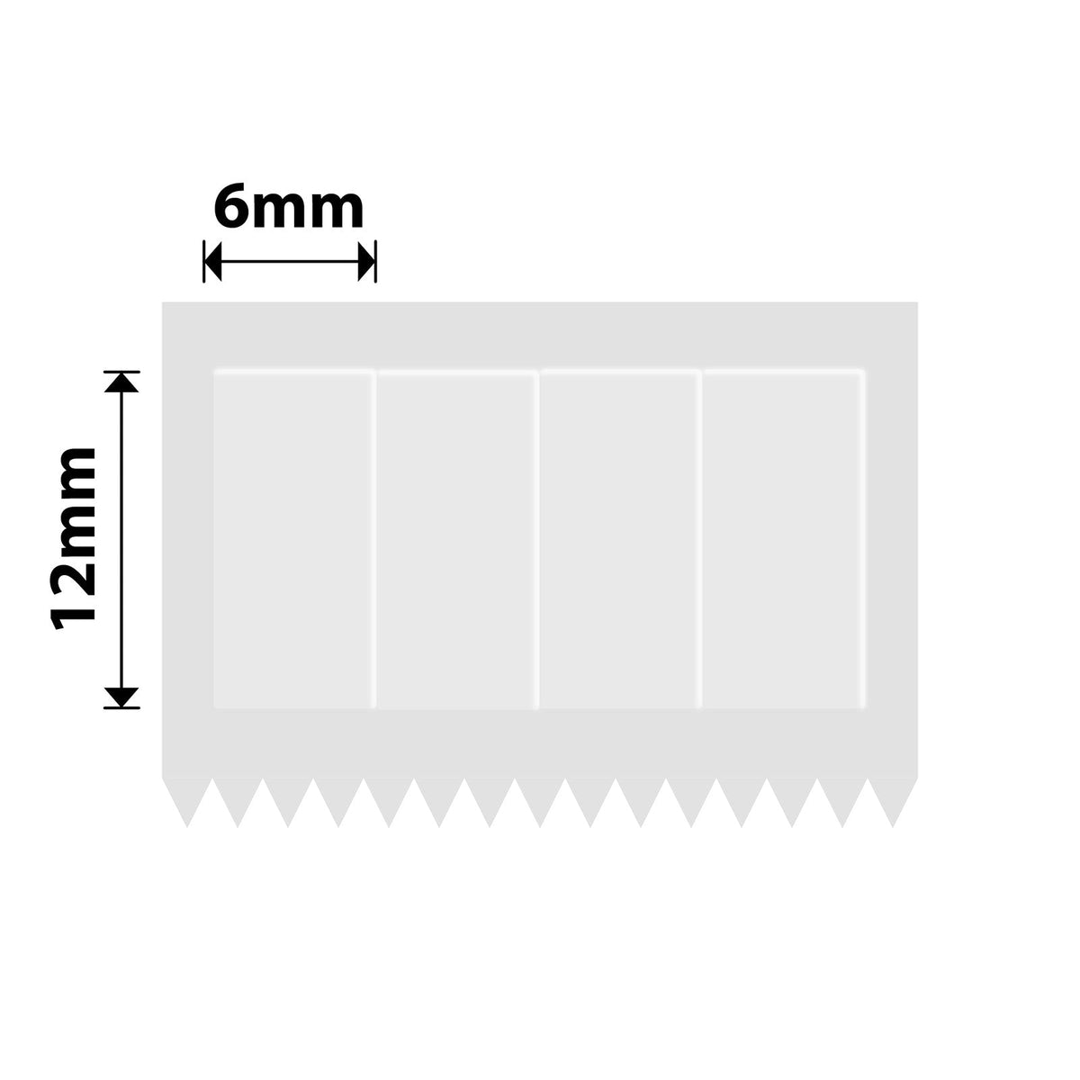 NIIMBOT - M Range - 6x12mm/4L - Transparent - 1,660 Labels - CN