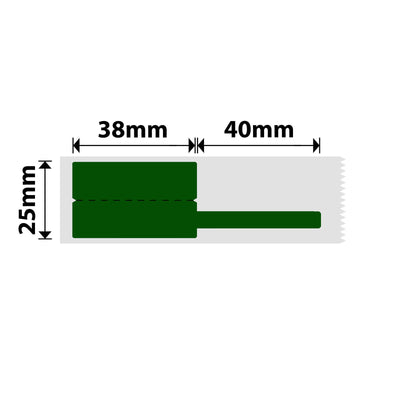 NIIMBOT - M Range - 25x38+40mm - Green Cable - 80 Labels