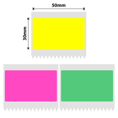 NIIMBOT - B Range - 50x30mm - Neon Colours - 230 Labels
