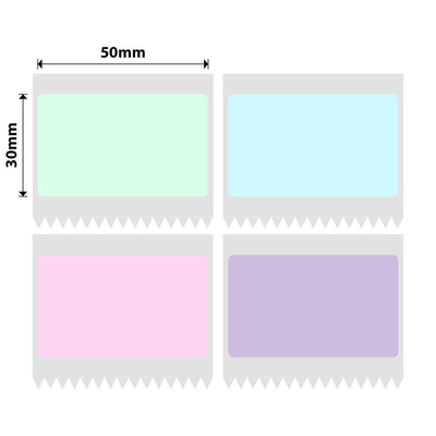 NIIMBOT - B Range - 50x30mm - Macaron - 230 Labels