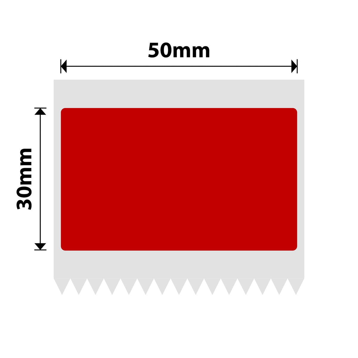 NIIMBOT - B Range - 50x30mm - Red - 230 Labels