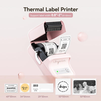 NB109 - NIIMBOT - B21 - PORTABLE THERMAL LABEL BLUETOOTH PRINTER INCLUDING FREE LABEL (50*30MM - WHITE)