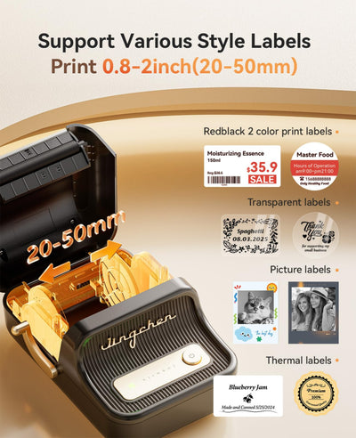 NB607 - NIIMBOT - B21_PRO - 300DPI - PORTABLE THERMAL LABEL BLUETOOTH PRINTER INCL FREE LABEL ROLL (50X30MM)