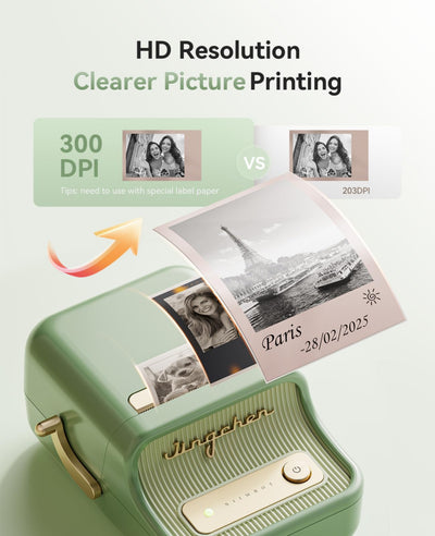 NB607 - NIIMBOT - B21_PRO - 300DPI - PORTABLE THERMAL LABEL BLUETOOTH PRINTER INCL FREE LABEL ROLL (50X30MM)