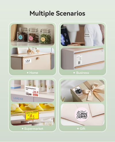 NB607 - NIIMBOT - B21_PRO - 300DPI - PORTABLE THERMAL LABEL BLUETOOTH PRINTER INCL FREE LABEL ROLL (50X30MM)