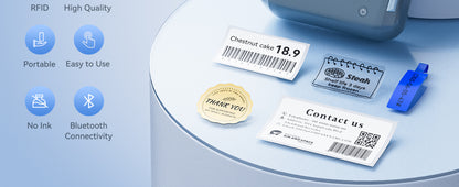 NB609 - NIIMBOT - B4 - BLUETOOTH SHIPPING THERMAL LABEL PRINTER WITH FREE ROLL – LAKE BLUE 🌊