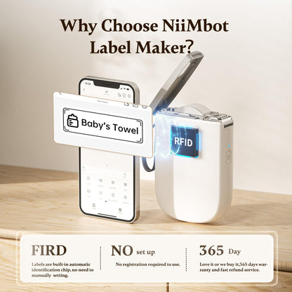 NIIMBOT - D11_H - 300DPI - PORTABLE BLUETOOTH LABEL PRINTER KUHLANGANISA NE-LABEL ROLL YAMAHHALA