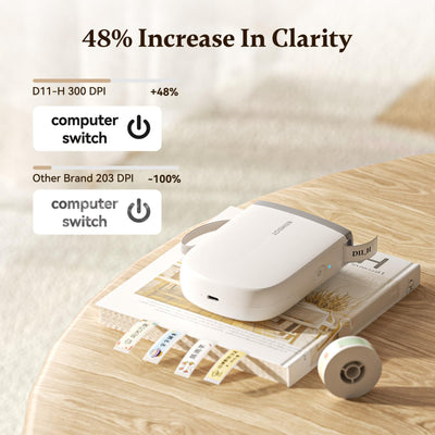 NB525 - NIIMBOT - D11_H - 300DPI - PORTABLE BLUETOOTH LABEL PRINTER INC FREE LABEL ROLL