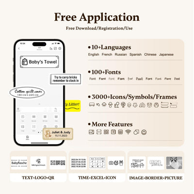 NB525 - NIIMBOT - D11_H - 300DPI - PORTABLE BLUETOOTH LABEL PRINTER INC FREE LABEL ROLL