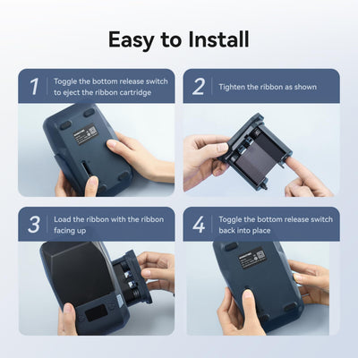 NB604 - NIIMBOT - M2_H ONLY - RIBBON CARTRIDGES - THERMAL TRANSFER - 24 METERS - +- 3 NIIMBOT LABEL ROLLS YIELD