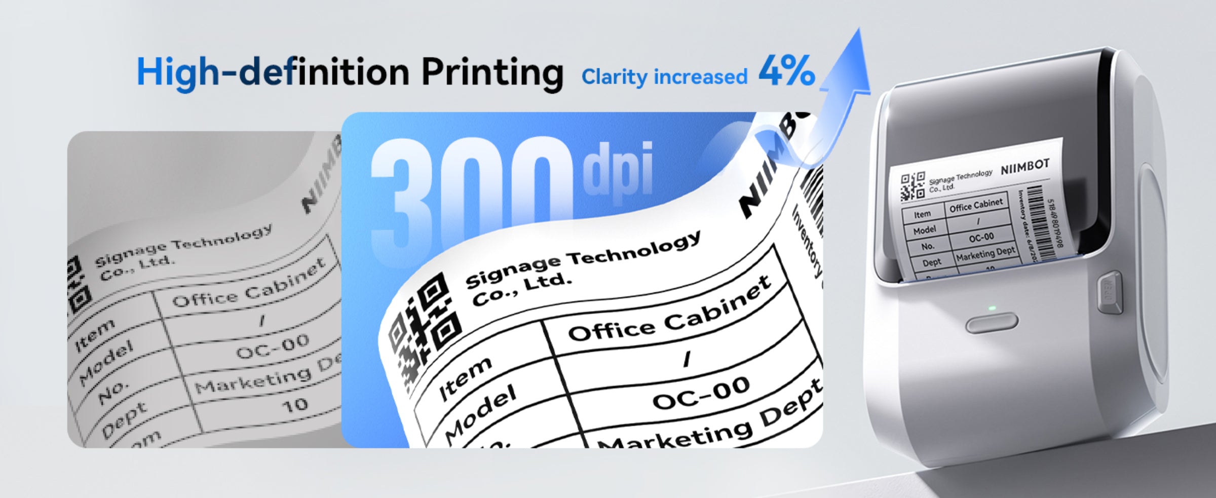 NB610 - NIIMBOT - M3 - PORTABLE BLUETOOTH THERMAL TRANSFER LABEL PRINTER - INCL FREE LABEL ROLL