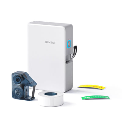 NB806-IRONKIT - NIIMBOT - N1 IRON ON LABEL KIT - BLUETOOTH THERMAL TRANSFER LABEL PRINTER INCL FREE STANDARD WHITE LABEL & BLACK CARTRIDGE (14X50MM) & WHITE IRON ON LABEL (14X40MM)