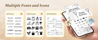 NB624 - NIIMBOT - N1 - BLUETOOTH SATIN RIBBON & LABEL PRINTER KIT INCLUDES BOTH SETS