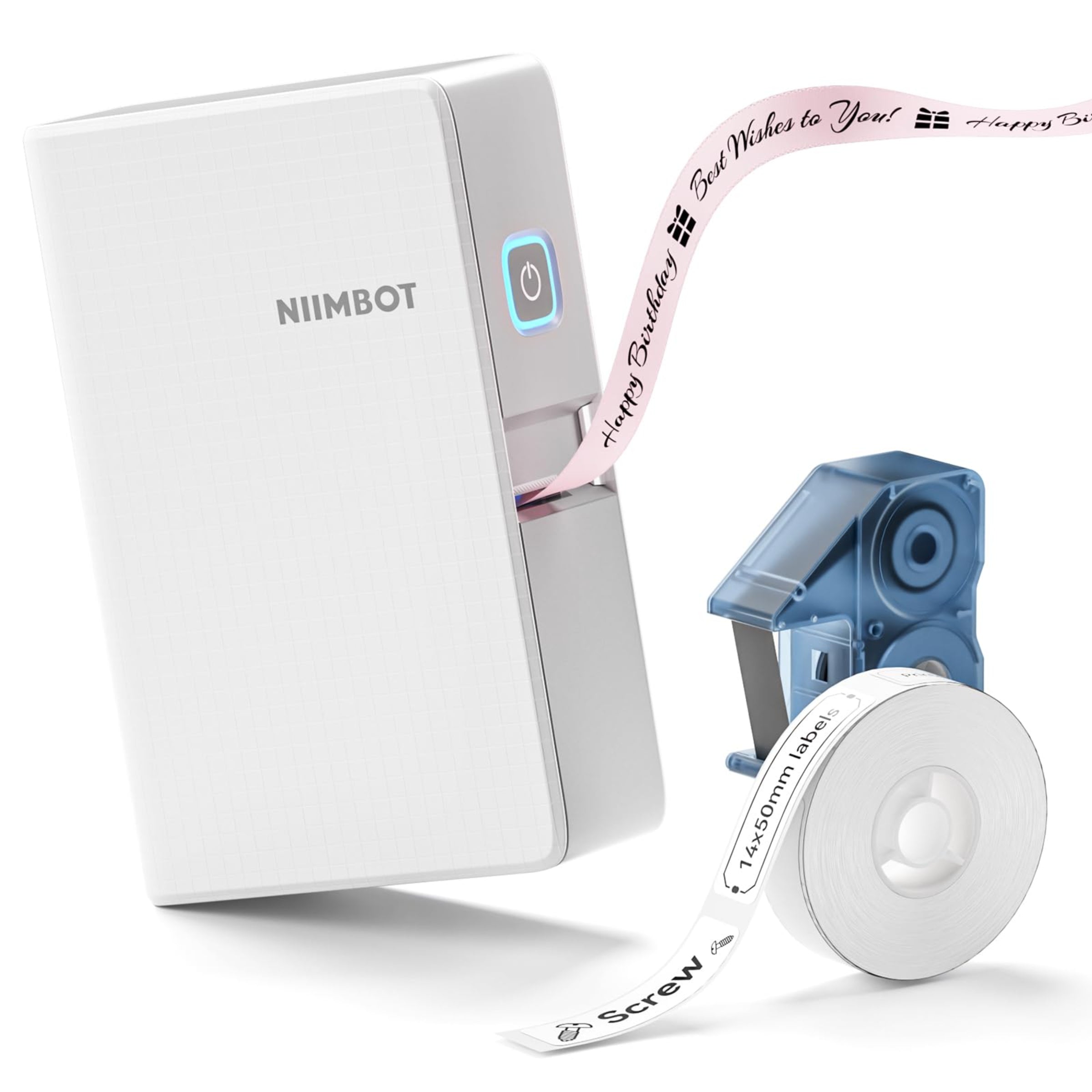 Niimbot NB624 - NIIMBOT - N1 - BLUETOOTH SATIN RIBBON & LABEL PRINTER KIT INCL ...