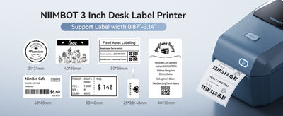 NB605 - NIIMBOT - K3 - THERMAL BUSINESS BLUETOOTH LABEL PRINTER - INCL 50X30MM LABEL ROLL WITH 900 LABELS