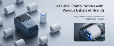 NB605 - NIIMBOT - K3 - THERMAL BUSINESS BLUETOOTH LABEL PRINTER - INCL 50X30MM LABEL ROLL WITH 900 LABELS