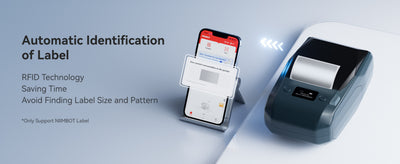 NB589 - NIIMBOT - M2_H - 300DPI THERMAL TRANSFER BLUETOOTH LABEL PRINTER - INCL BLACK RIBBON CARTRIDGE & WHITE 50X30MM LABEL