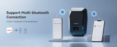 NB589 - NIIMBOT - M2_H - 300DPI THERMAL TRANSFER BLUETOOTH LABEL PRINTER - INCL BLACK RIBBON CARTRIDGE & WHITE 50X30MM LABEL