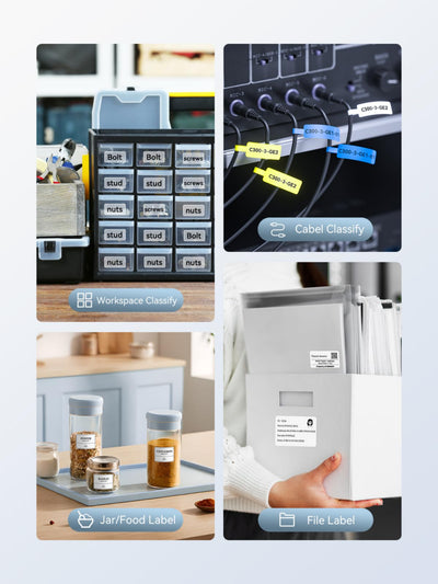 NB493 - NIIMBOT - B1 - PORTABLE THERMAL LABEL BLUETOOTH PRINTER INCL FREE WHITE LABEL (50X30MM)