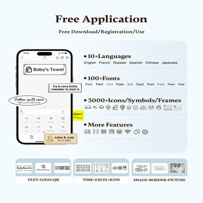 NIIMBOT - D11_H - 300DPI - PORTABLE BLUETOOTH LABEL PRINTER INC FREE LABEL ROLL