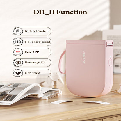 NIIMBOT - D11_H - 300DPI - PORTABLE BLUETOOTH LABEL PRINTER INC FREE LABEL ROLL