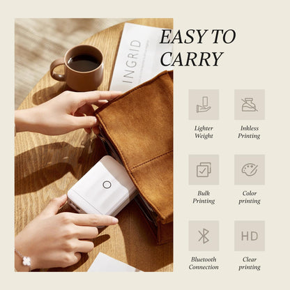 I-NIIMBOT - D110_M - PORTABLE BLUETOOTH LABEL PRINTER KUHLANGANISA NE-LABEL ROLL YAMAHHALA (12*40MM - WHITE)