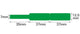 NB142 - NIIMBOT - D11 / D101 / D110 - RXL 12.5*109MM - 65 ETIKETTE PER ROL - GROEN KABEL