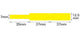 NB140 - NIIMBOT - D11 / D101 / D110 - RXL 12.5*109MM - 65 ETIKETTE PER ROL - GEEL KABEL