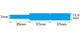 NB143 - NIIMBOT - D11 / D101 / D110 - RXL 12.5*109MM - 65 ETIKETTE PER ROL - BLOU KABEL
